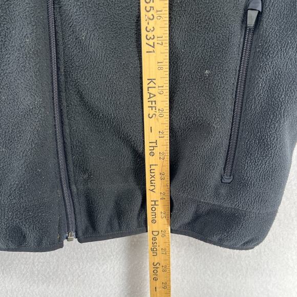 STEW LEONARDS Vest Mens L 42-44 LANDS END Fleece Employee Dairy Grocery Black - Picture 14 of 15